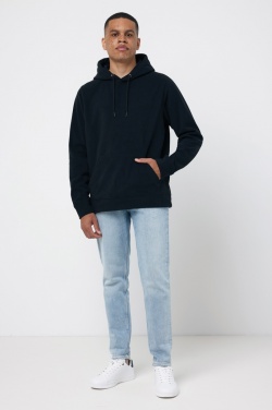 Logo trade promotional merchandise photo of: Iqoniq Trivor recycled polyester microfleece hoodie